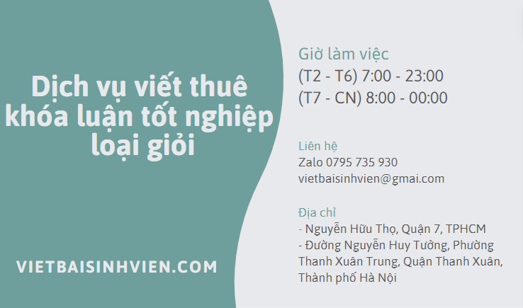 Thuê viết khóa luận tại Vietbaisinhvien