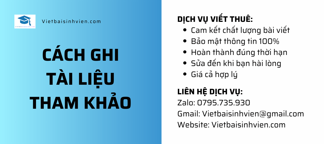 cách ghi tài liệu tham khảo