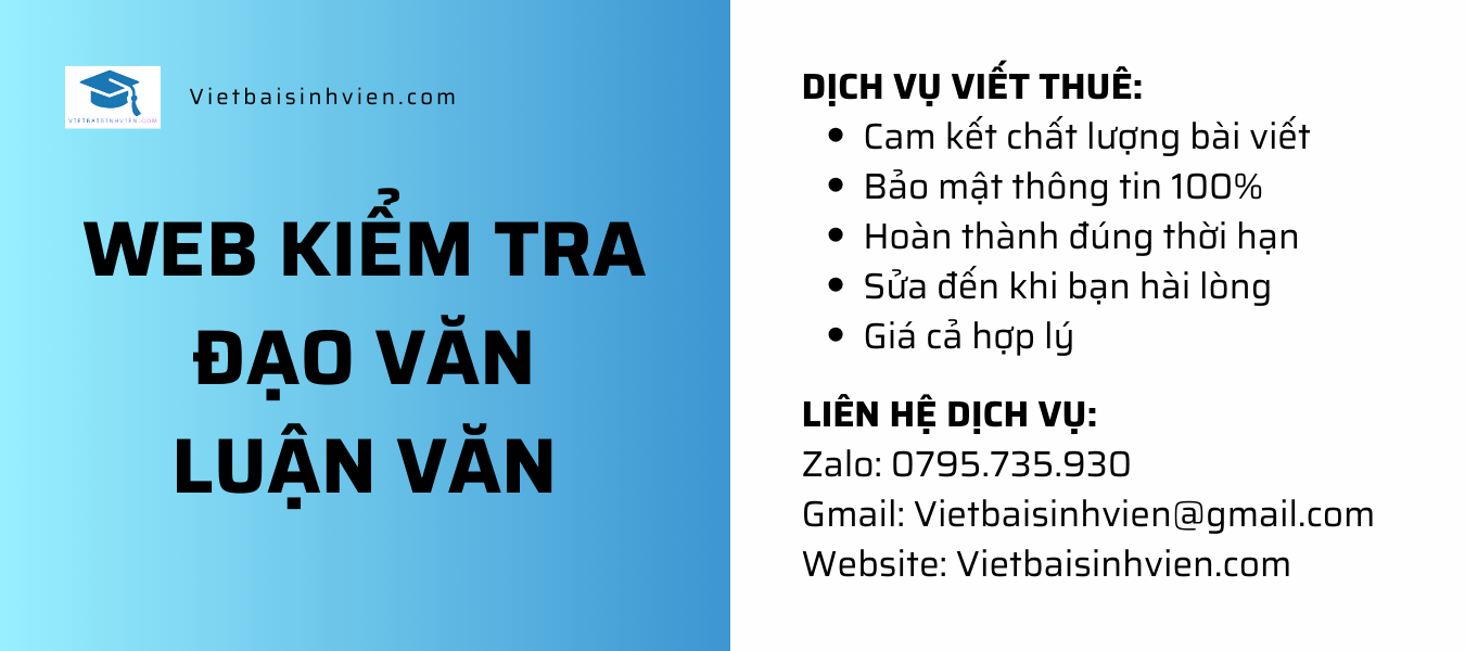 Web kiểm tra đạo văn luận văn