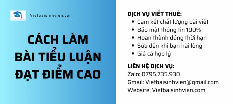 Cách làm bài tiểu luận đạt điểm cao