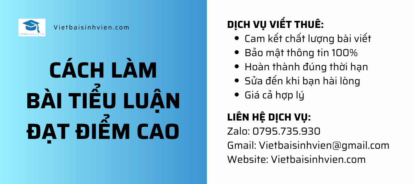 Cách làm bài tiểu luận đạt điểm cao