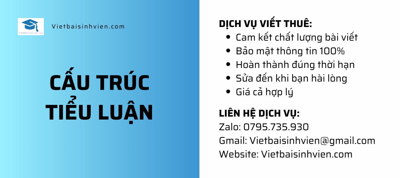 Cấu trúc tiểu luận