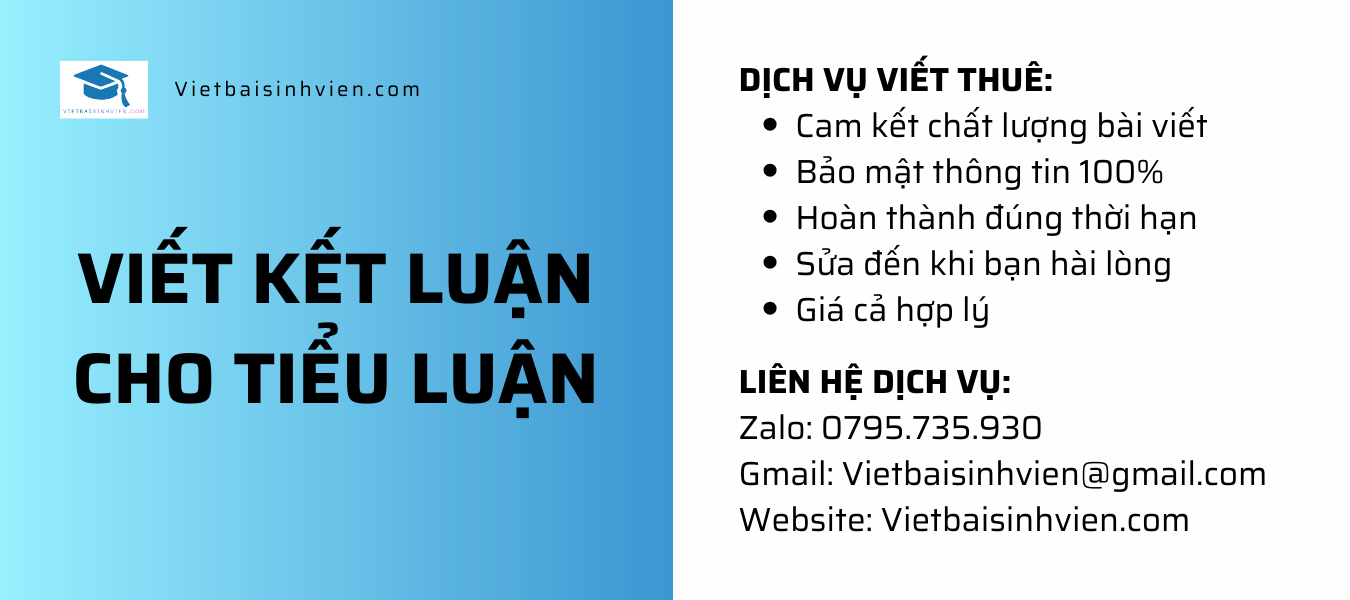 Viết kết luận cho tiểu luận