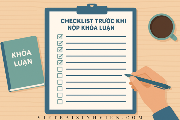 Checklist 20 việc cần làm trước khi nộp khóa luận