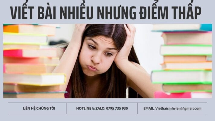 Viết bài nhiều nhưng điểm thấp
